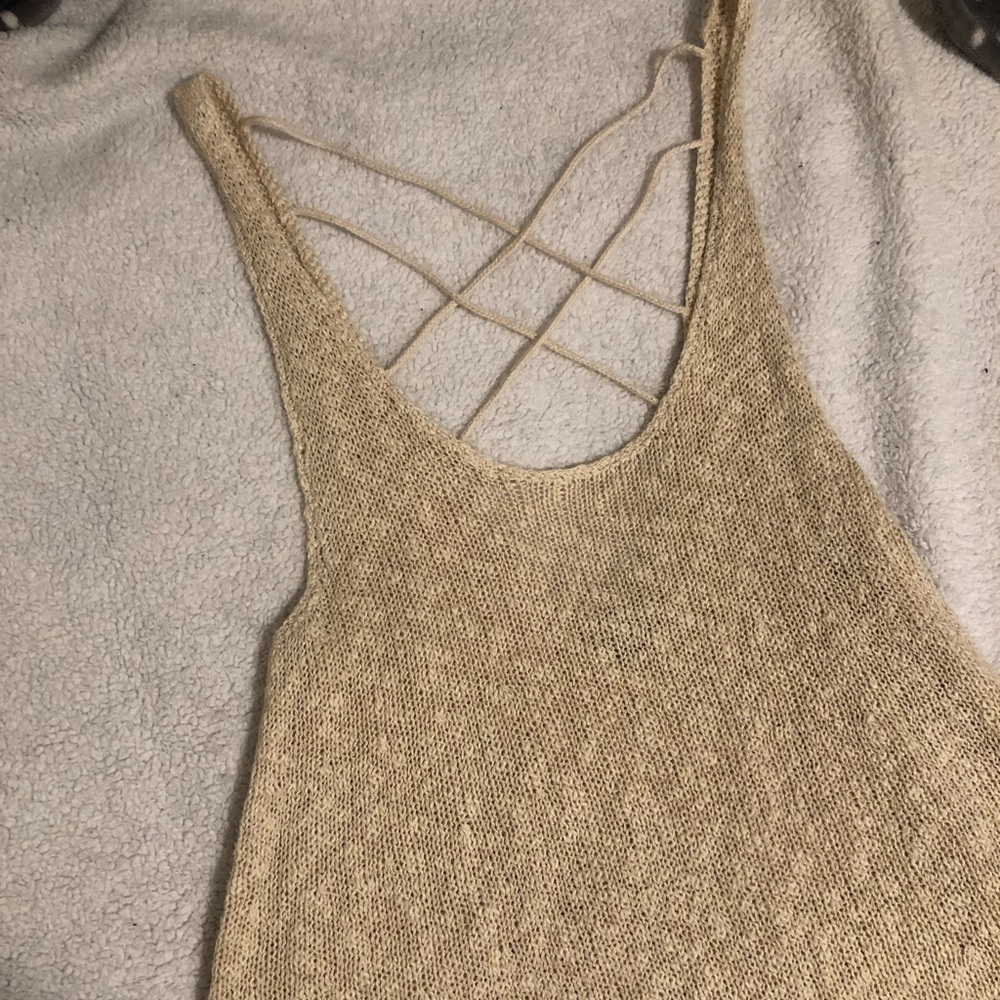 American Eagle crochet tank top size XL